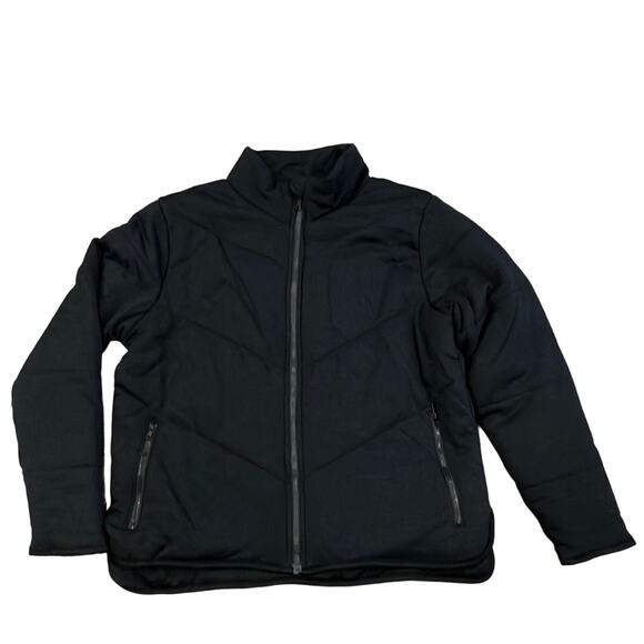 NWT THREE DOTS Black Quilted Chevron SUPER SOFT Jacket M - Picture 2 of 10